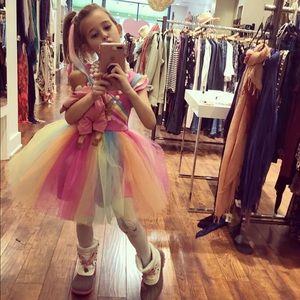 jojo's closet tutu rainbow skater dress